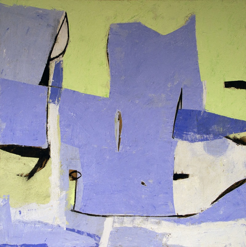 Tommaso Cascella: Nelle-pieghe-del-cielo-2023-tela-125x125-